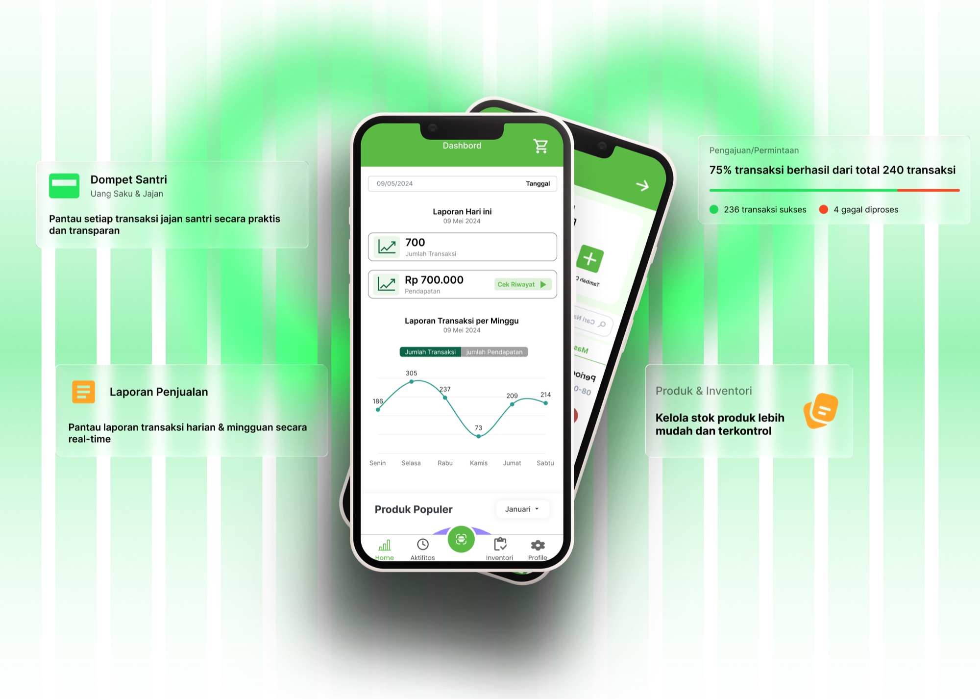 Mockup aplikasi Admissions